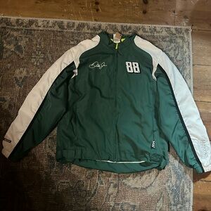 Vintage NASCAR Dale Earnhardt jr green racing jacket women’s size XL